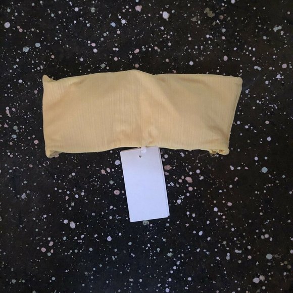 Baobab Galo Top Popcorn Yellow Bikini Swim Resort Revolve  S NWT $85 - Picture 7 of 8